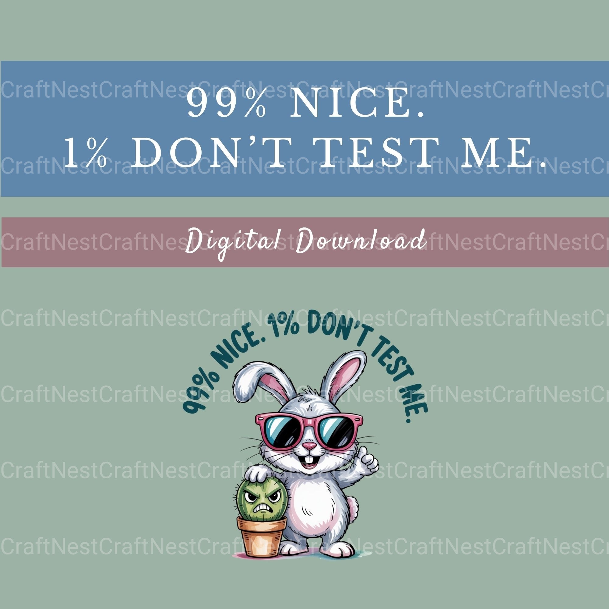 Rabbit Cactus Shirt Design Clipart Bundle