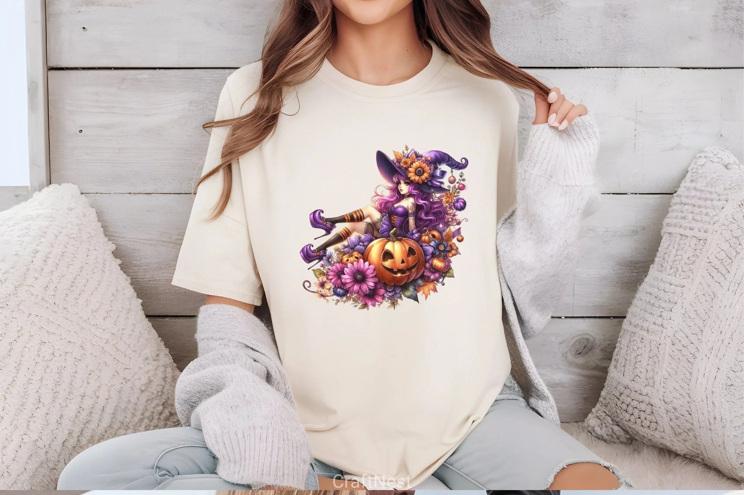 Halloween Witch Girl Clipart Bundle 2 - CraftNest - Digital Crafting and Art