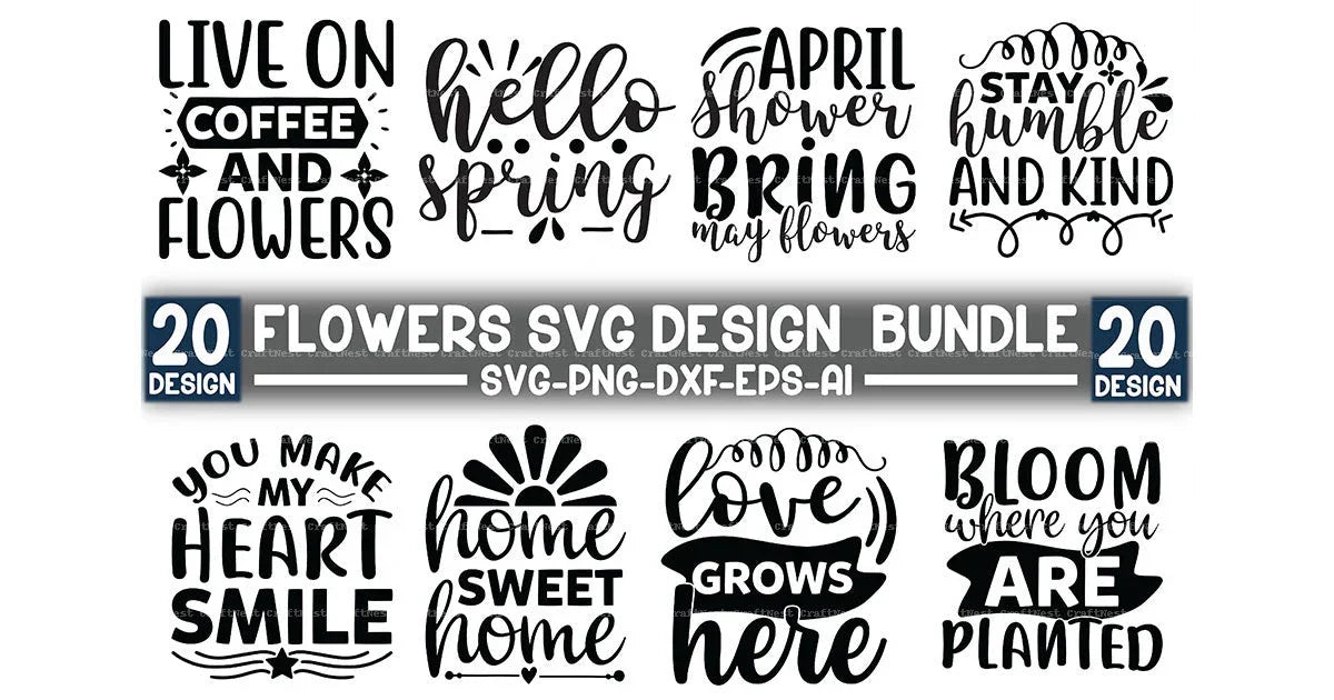 Flowers Design SVG Bundle
