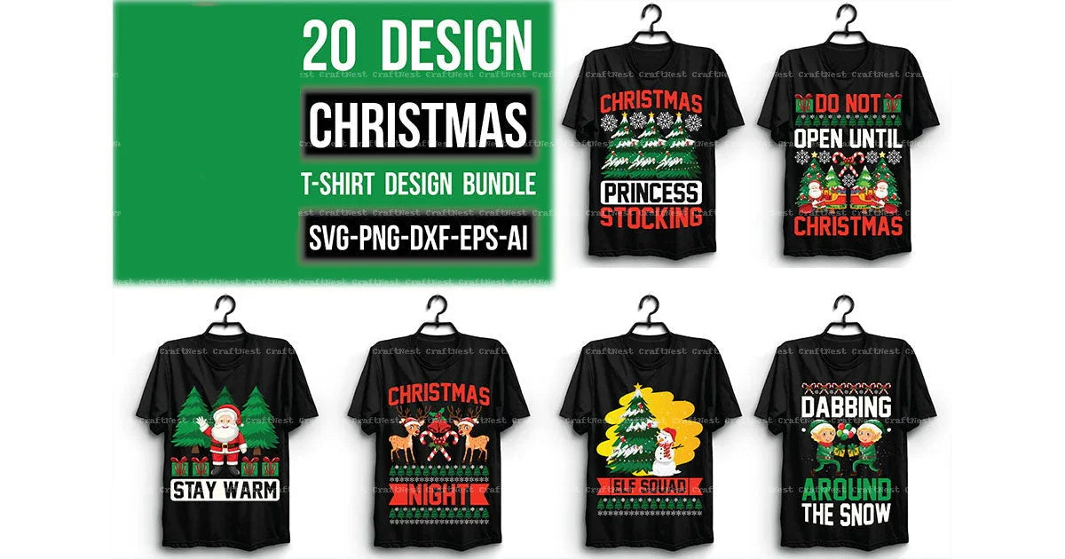 Christmas T-Shirt Design SVG Bundle