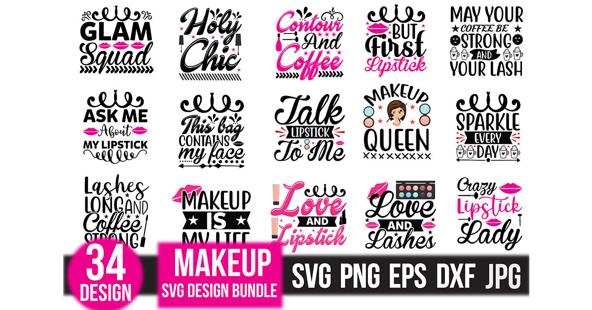 Makeup SVG Bundle 8