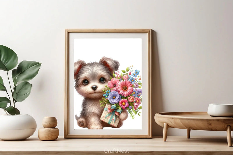 Cute Puppy Clipart Bundle 2 - CraftNest - Digital Crafting and Art