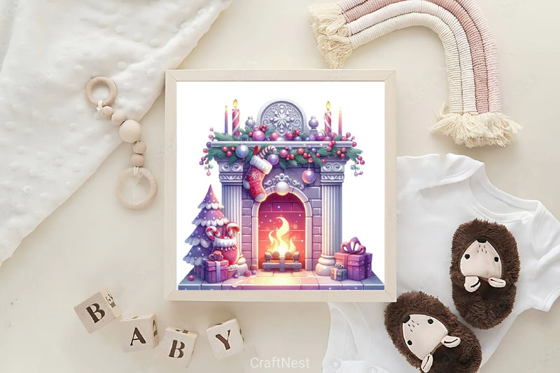 Pastel Purple Christmas Clipart Bundle - CraftNest - Digital Crafting and Art