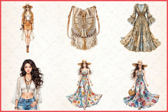 Summer Girl Fashion Clipart Bundle - CraftNest - Digital Crafting and Art