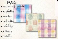 Seamless Easter Plaid Pattern Paper - CraftNest - Digital Crafting and Art