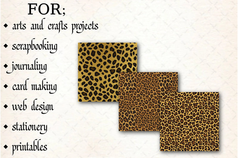 Leopard Pattern Backgrounds Bundle - CraftNest - Digital Crafting and Art