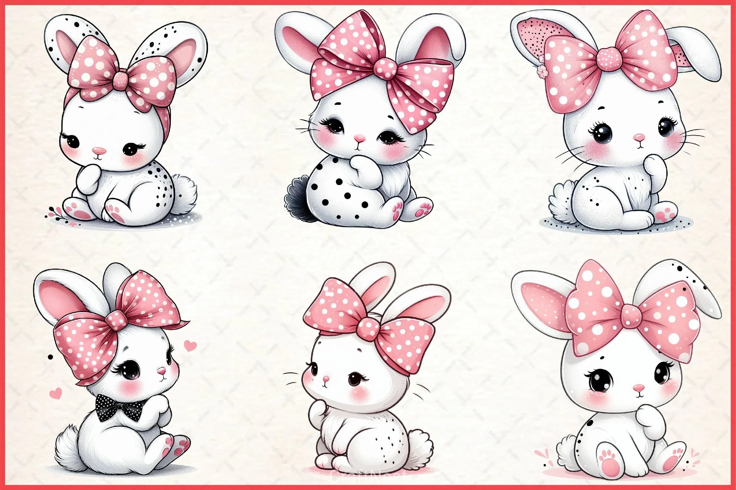 Bunny Clipart Bundle - CraftNest - Digital Crafting and Art