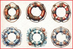 Lifebuoy Clipart Bundle - CraftNest - Digital Crafting and Art