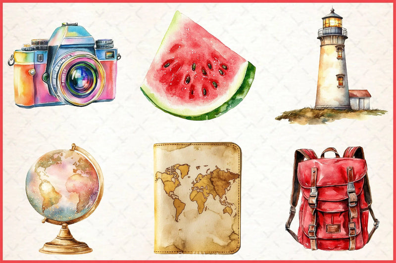 Travel Clipart Bundle - CraftNest - Digital Crafting and Art