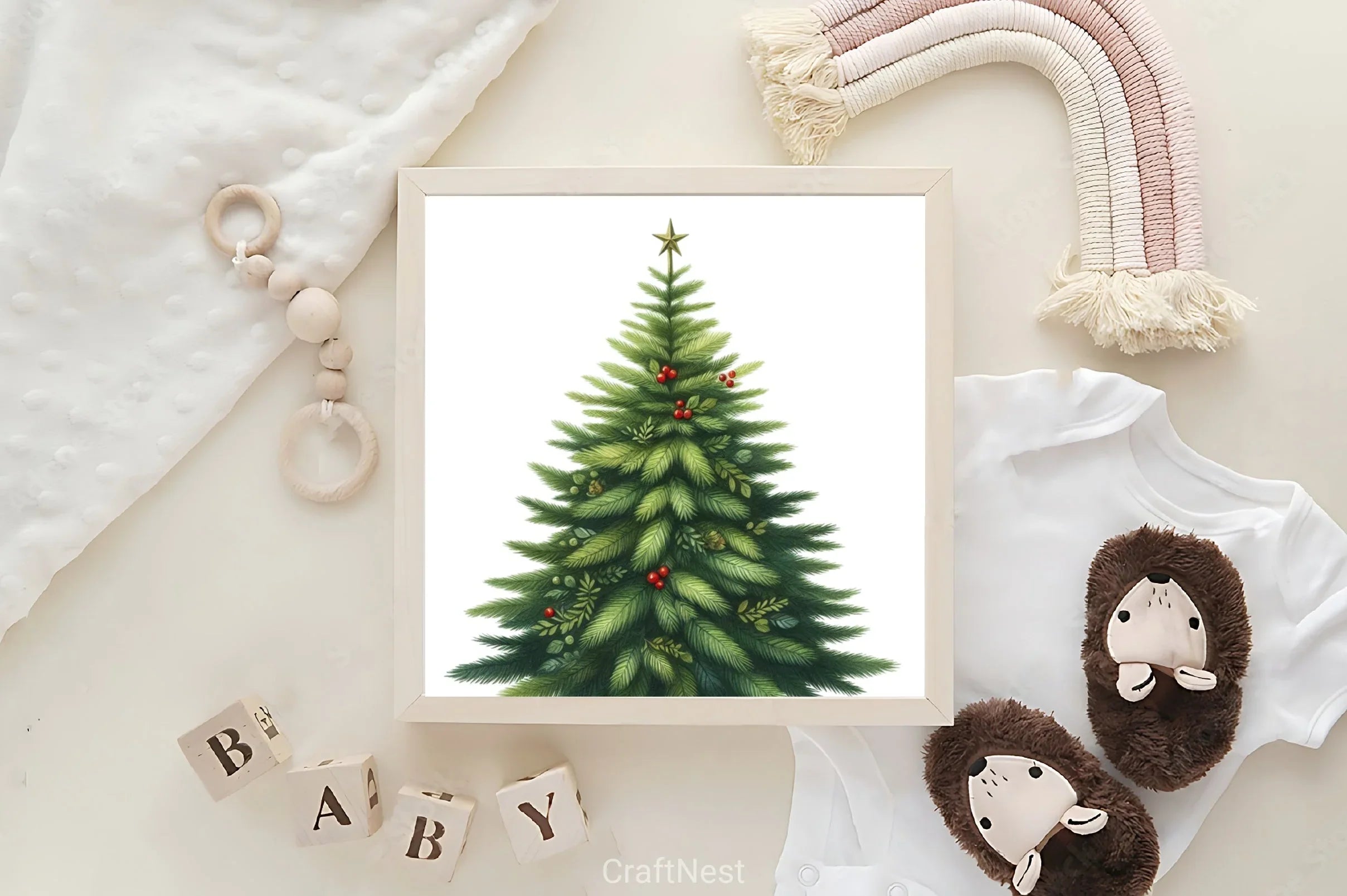 Green Christmas Clipart Bundle - CraftNest - Digital Crafting and Art