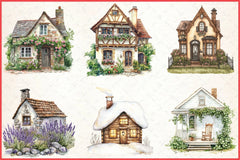Tiny Houses Clipart Bundle - CraftNest - Digital Crafting and Art