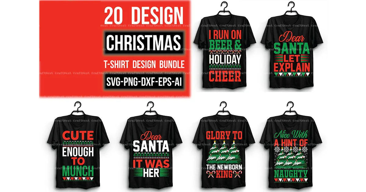 Christmas T-Shirt Design SVG Bundle