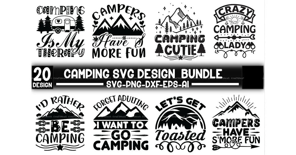 Camping Design SVG Bundle