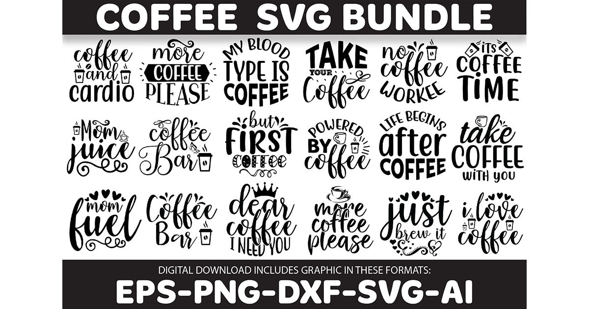 Coffee SVG Design SVG Bundle