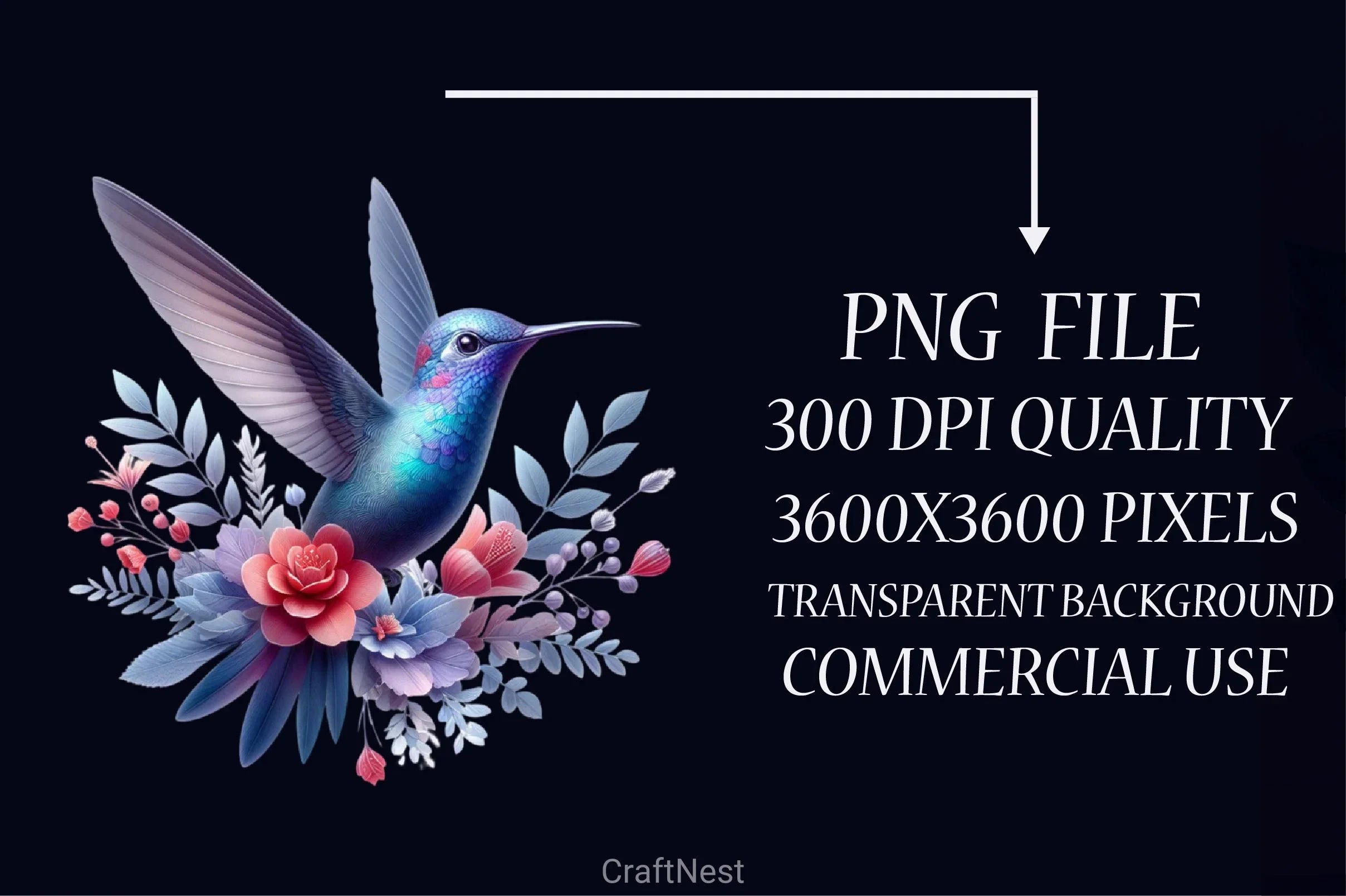 Hummingbird Clipart Bundle - CraftNest - Digital Crafting and Art
