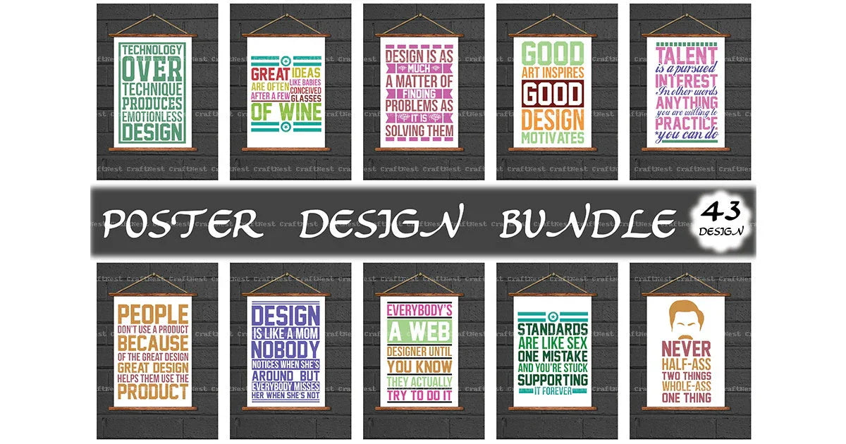 Poster Design SVG Bundle