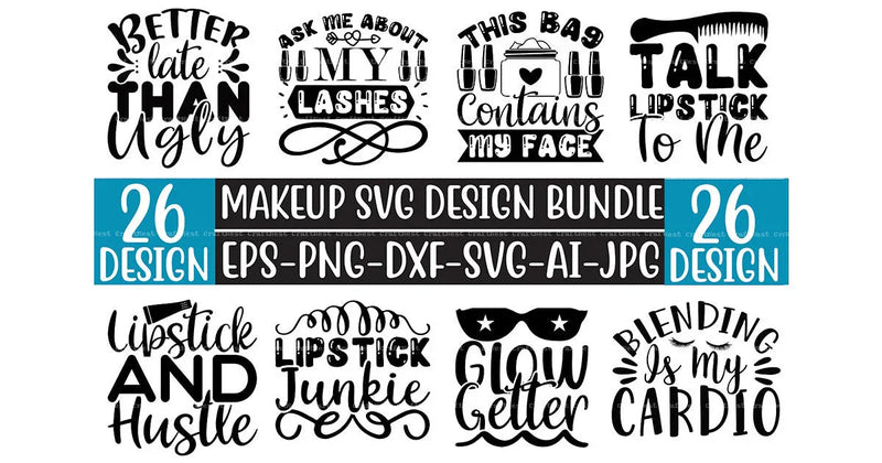 Makeup SVG Bundle for Creative Designs 1 - CraftNest - Digital Crafting and Art