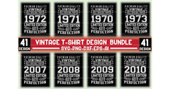 Vintage T-Shirt Design SVG Bundle - CraftNest - Digital Crafting and Art