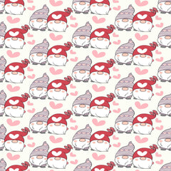 Valentines Day Gnome Seamless Digital Paper - CraftNest - Digital Crafting and Art