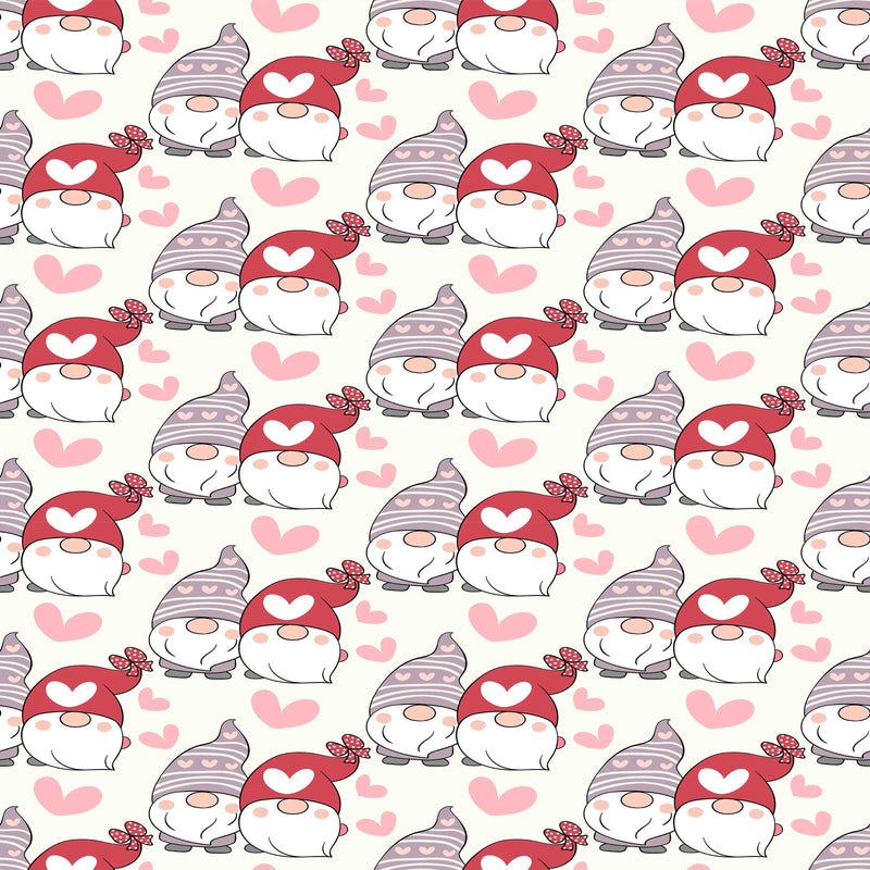 Valentines Day Gnome Seamless Digital Paper - CraftNest - Digital Crafting and Art