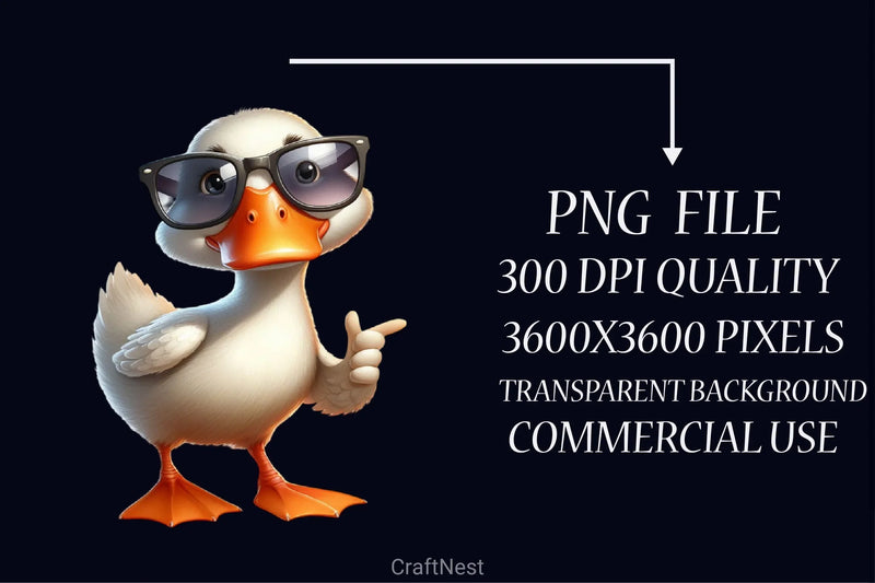 Summer Ducks Clipart Bundle - CraftNest - Digital Crafting and Art