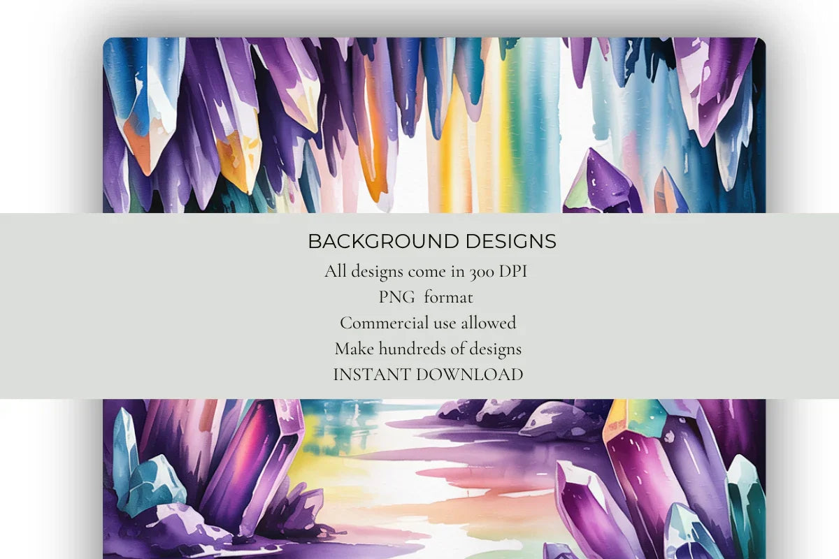 Crystal Caverns Background Papers - CraftNest - Digital Crafting and Art