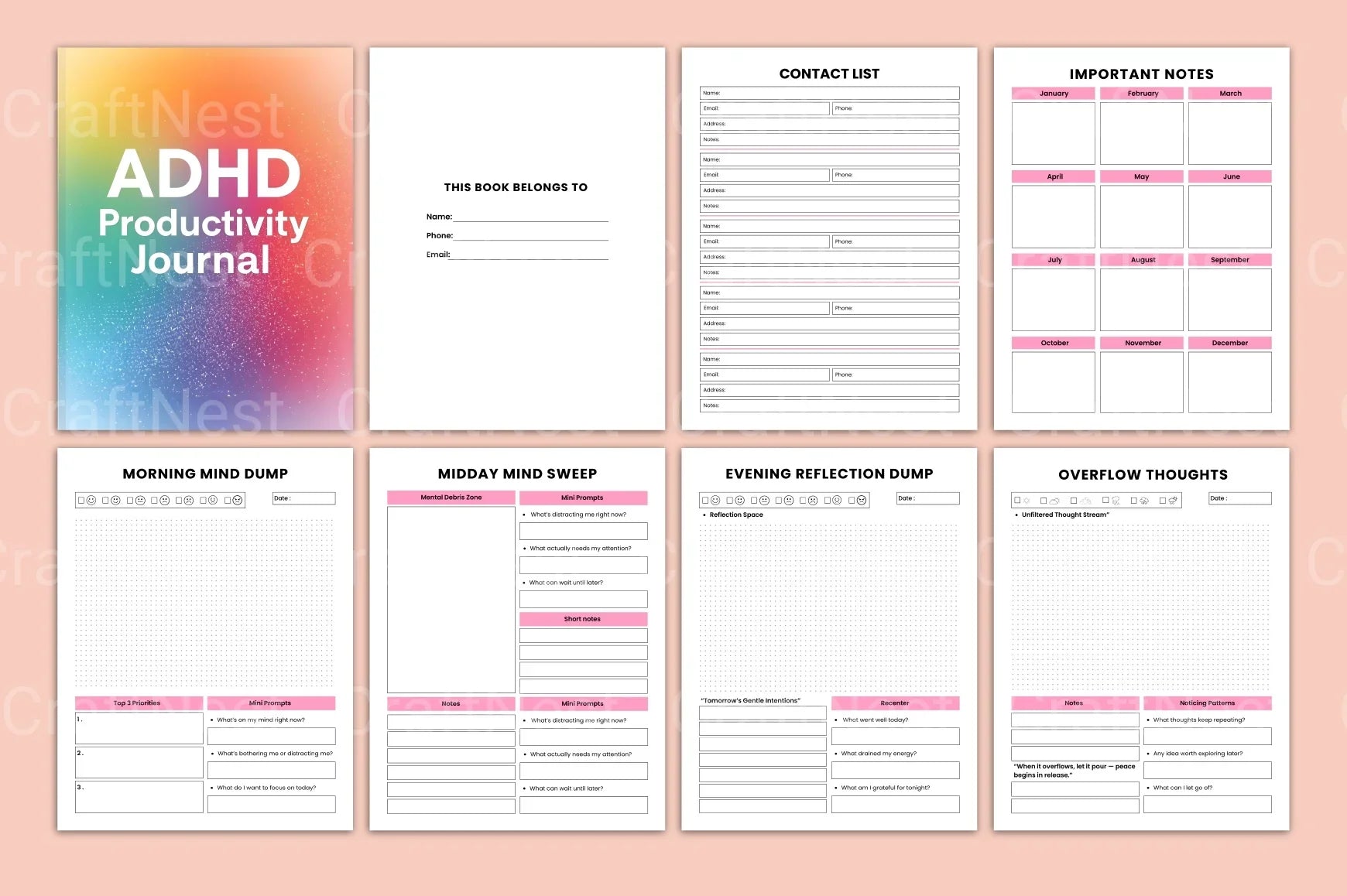 ADHD Productivity Tips - CraftNest - Digital Crafting and Art