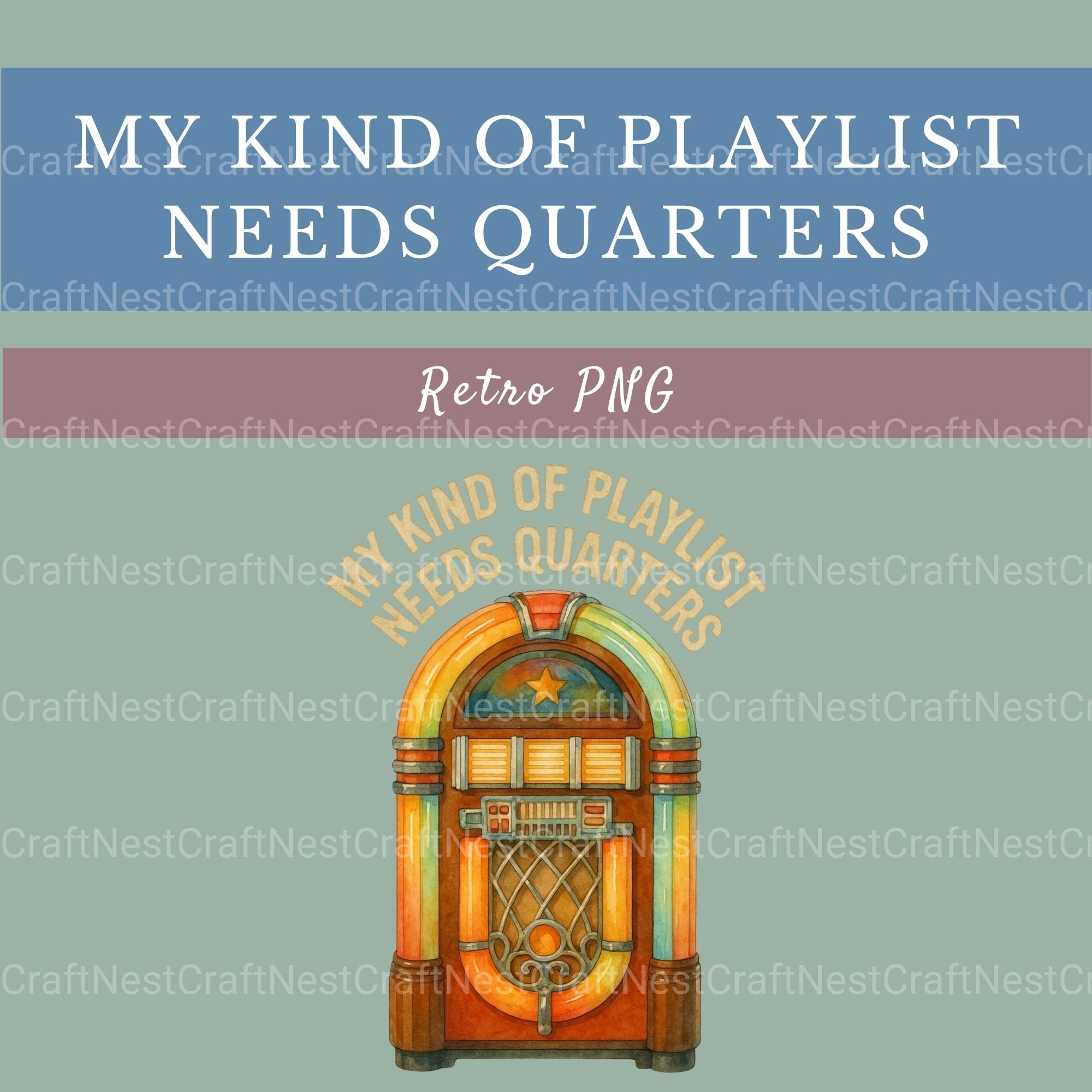 My Kind Of Playlist Needs Quarters Clipart Bundle