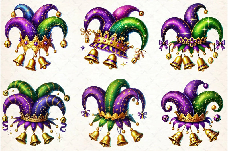 Mardi Gras Hat Clipart Bundle - CraftNest - Digital Crafting and Art