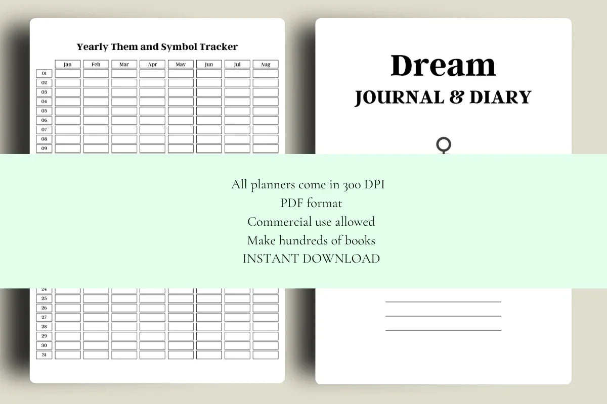 Dream Journal & Diary KDP Planner - CraftNest - Digital Crafting and Art