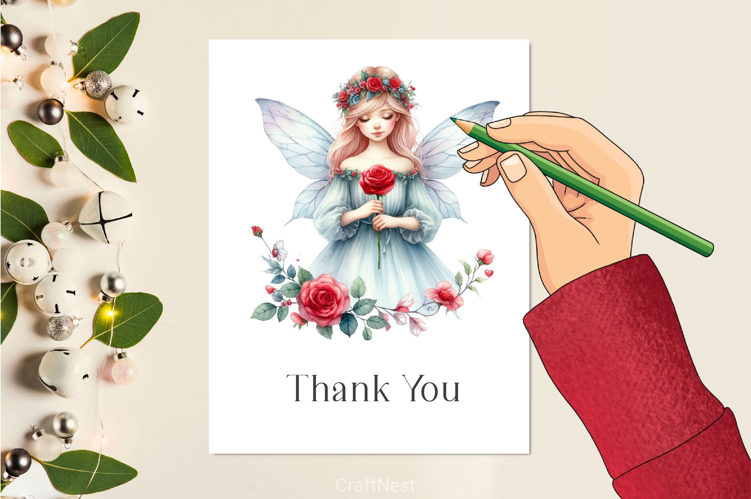 Cute Angel Valentine Clipart Bundle