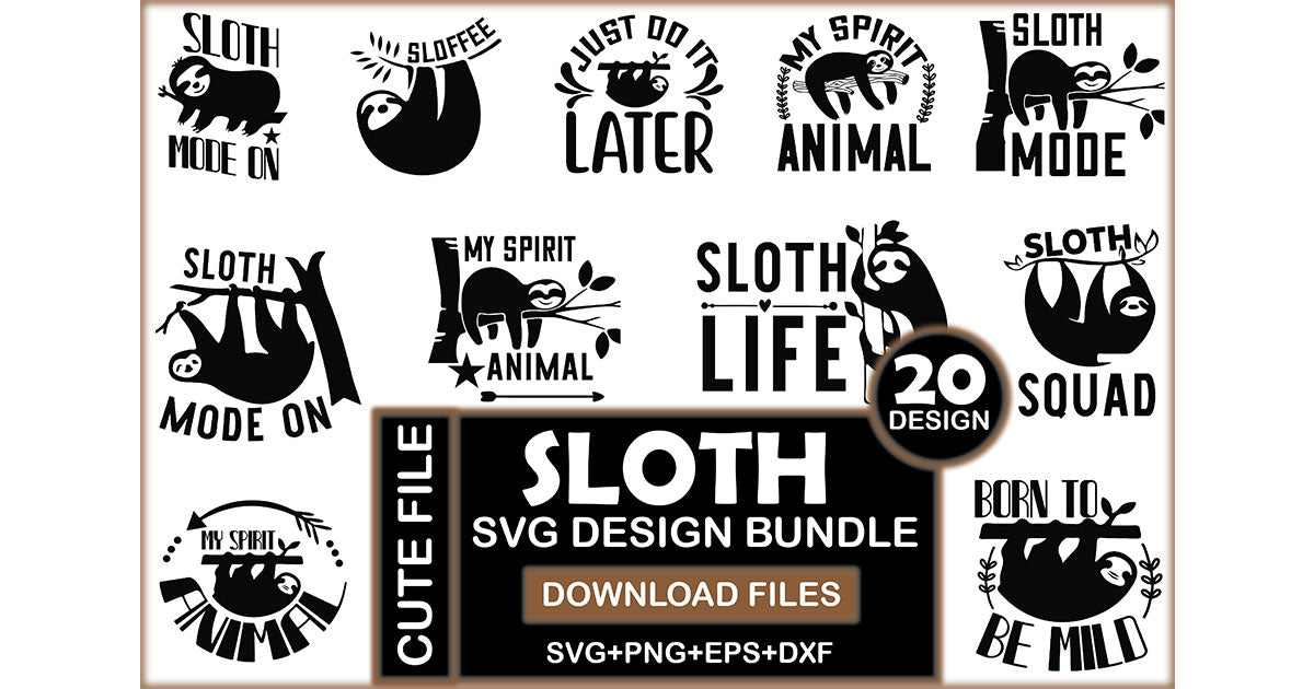 Sloth SVG Bundle
