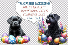 Easter Black Dog Clipart Bundle - CraftNest - Digital Crafting and Art