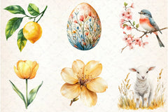 Yellow Spring Clipart Bundle - CraftNest - Digital Crafting and Art