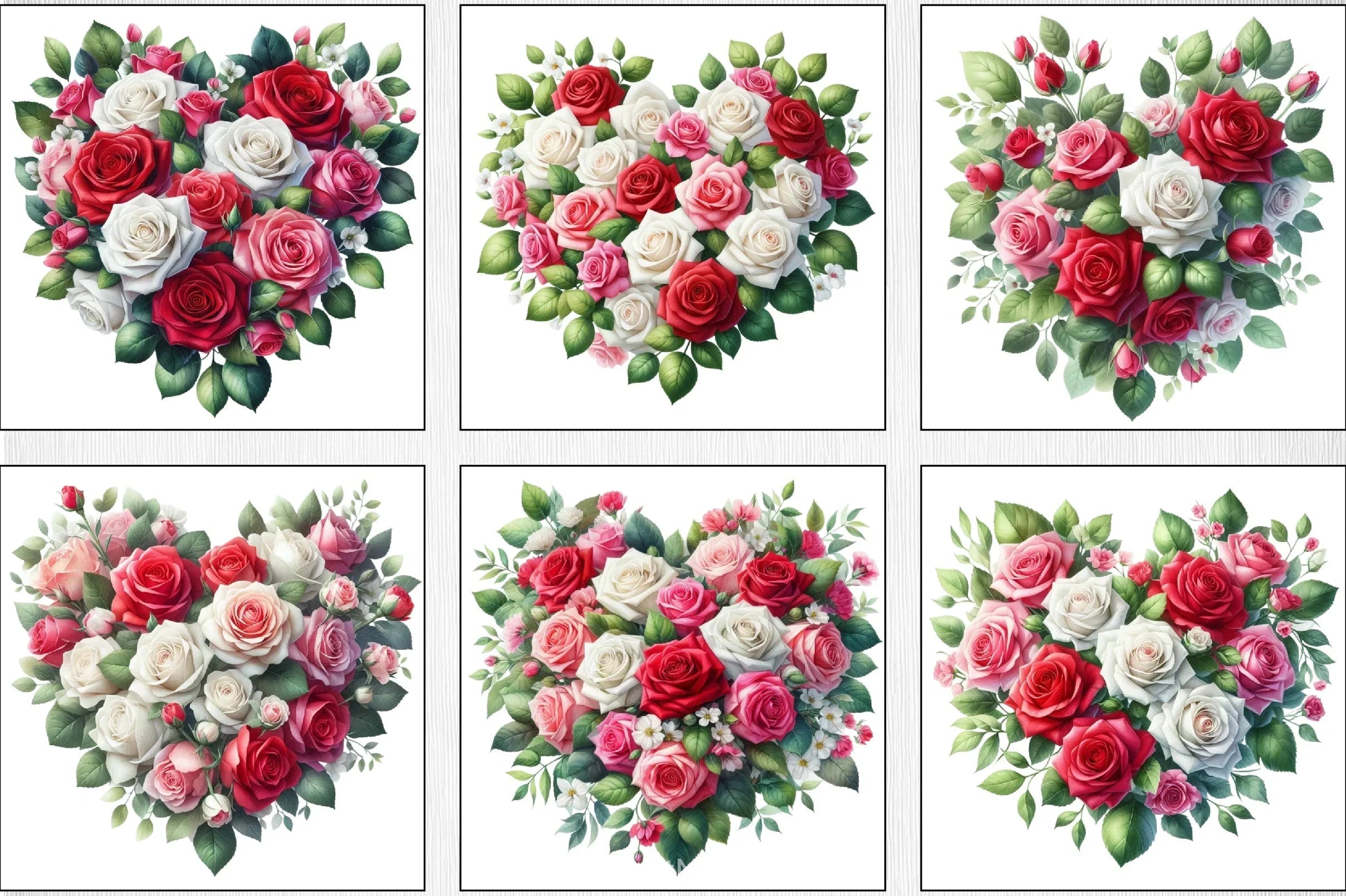 Valentine's Rose Clipart Bundle - CraftNest - Digital Crafting and Art