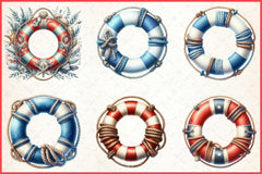 Lifebuoy Clipart Bundle - CraftNest - Digital Crafting and Art