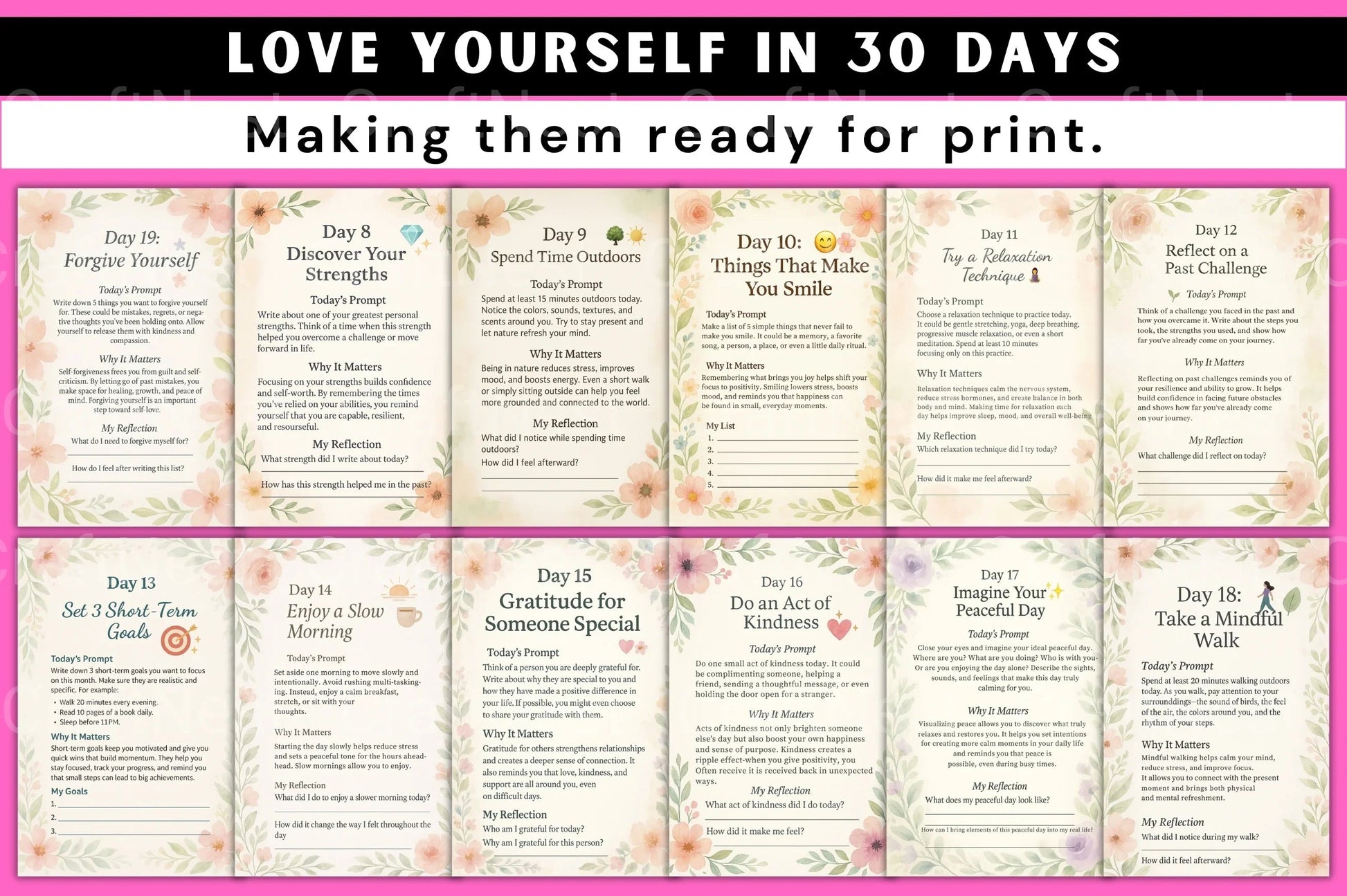 Love Yourself in 30 Days - CraftNest - Digital Crafting and Art