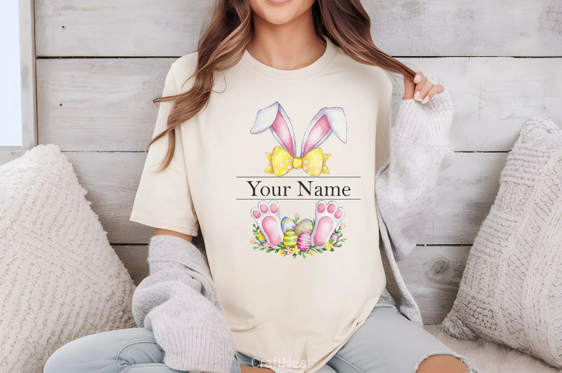 Easter Bunny Monogram Clipart Bundle 5 - CraftNest - Digital Crafting and Art