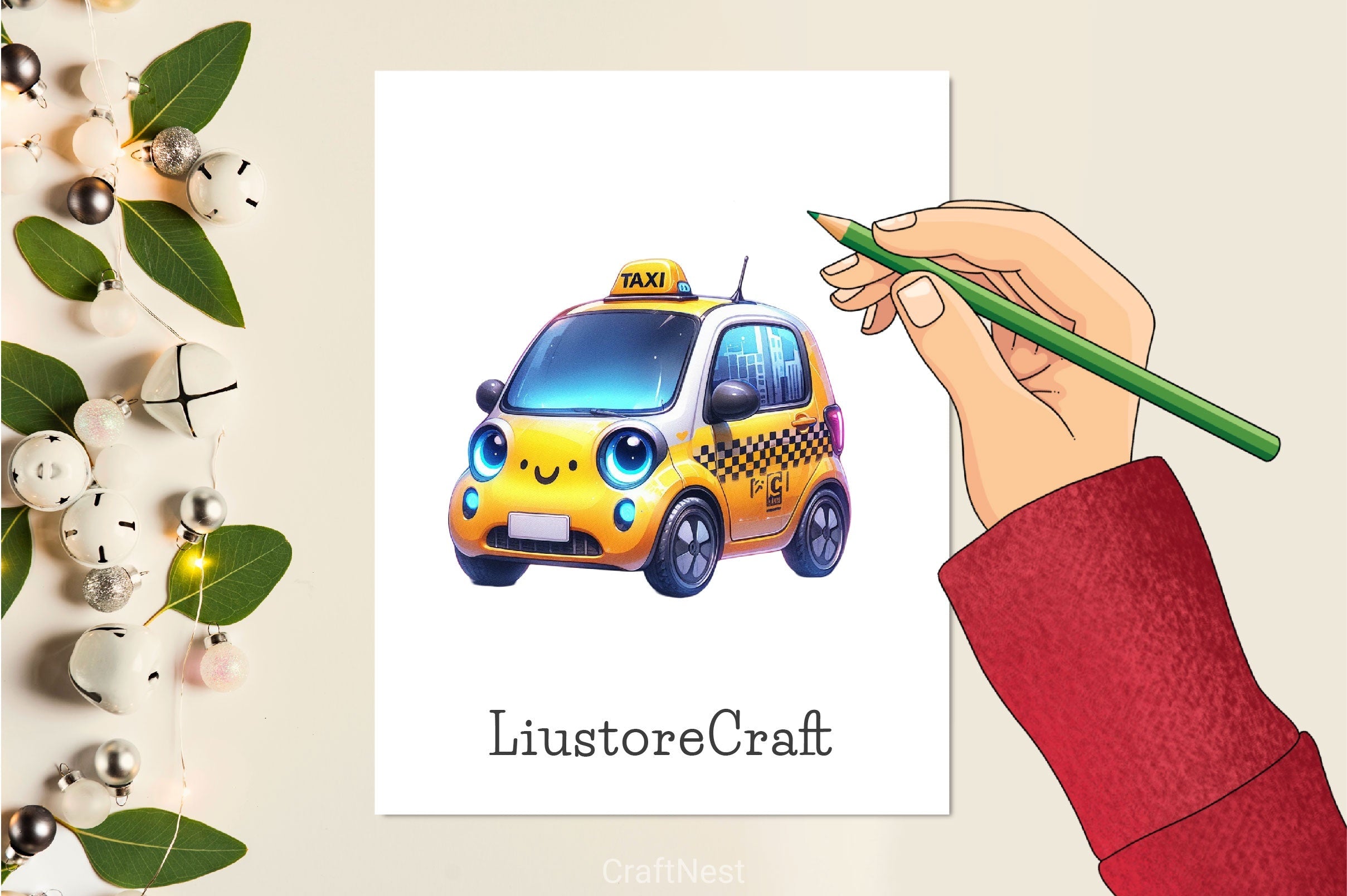 Cute Transport Clipart Bundle 2