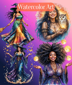 Curvy Witch Clipart Bundle - CraftNest - Digital Crafting and Art