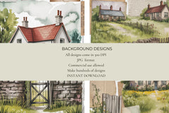 British Countryside Junk Journal Papers - CraftNest - Digital Crafting and Art