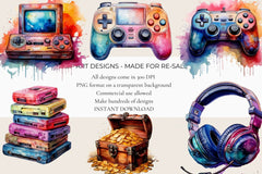 Gamers Fantasy Land Clipart - CraftNest - Digital Crafting and Art