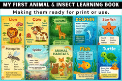 My First Insect Learning Book for Kids - CraftNest - Digital Crafting and Art