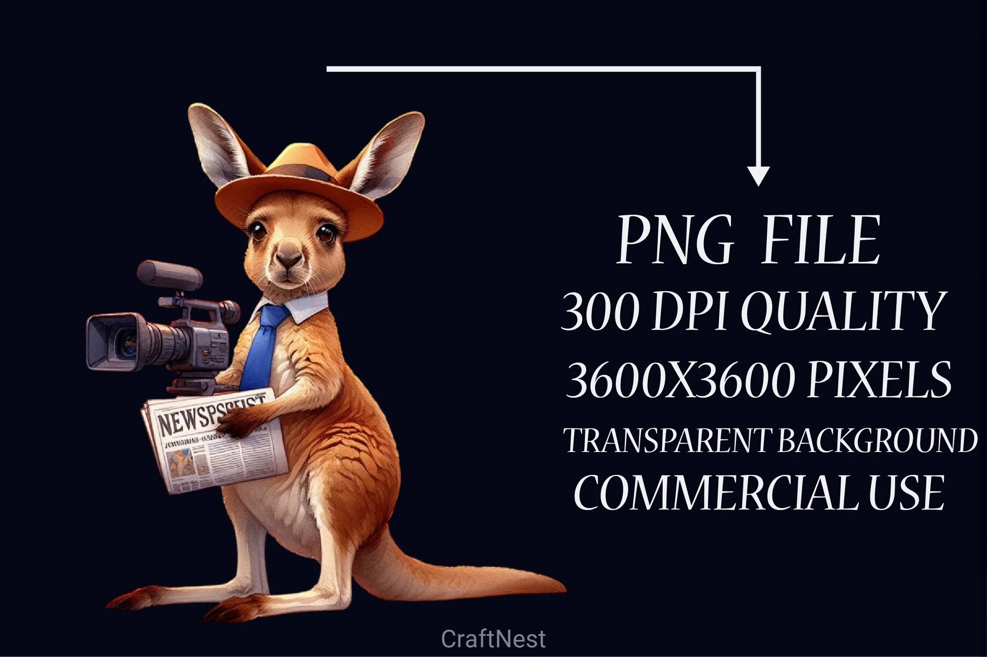 Reporter Animals Clipart Bundle - CraftNest - Digital Crafting and Art