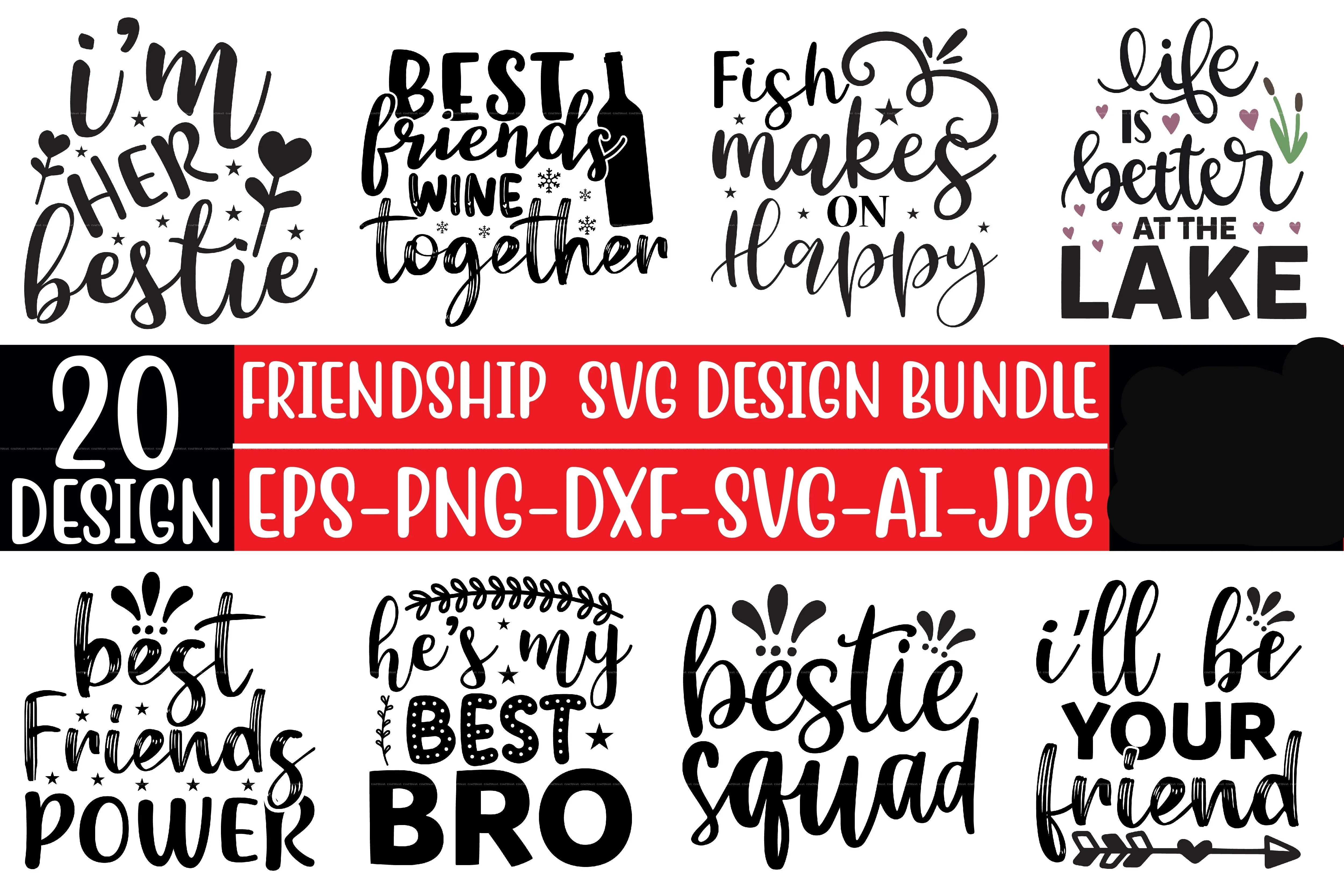 Friendship Design SVG Bundle