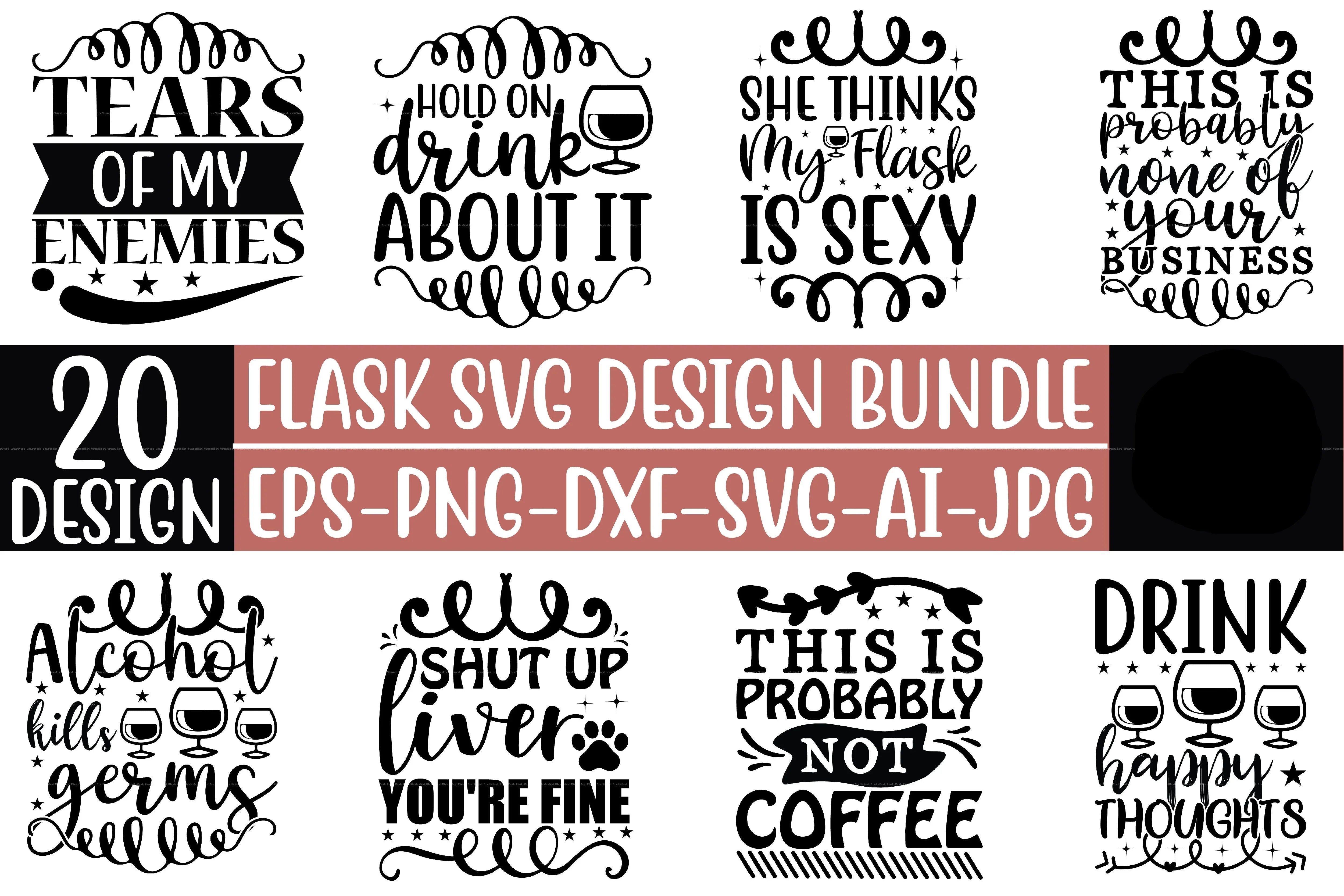Flask Design SVG Bundle