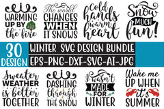 Winter Design SVG Bundle 1 - CraftNest - Digital Crafting and Art