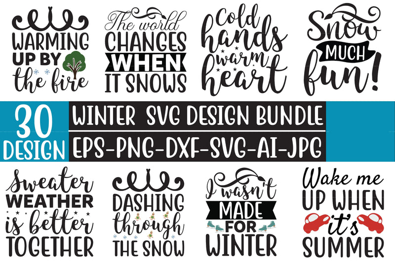 Winter Design SVG Bundle 1 - CraftNest - Digital Crafting and Art