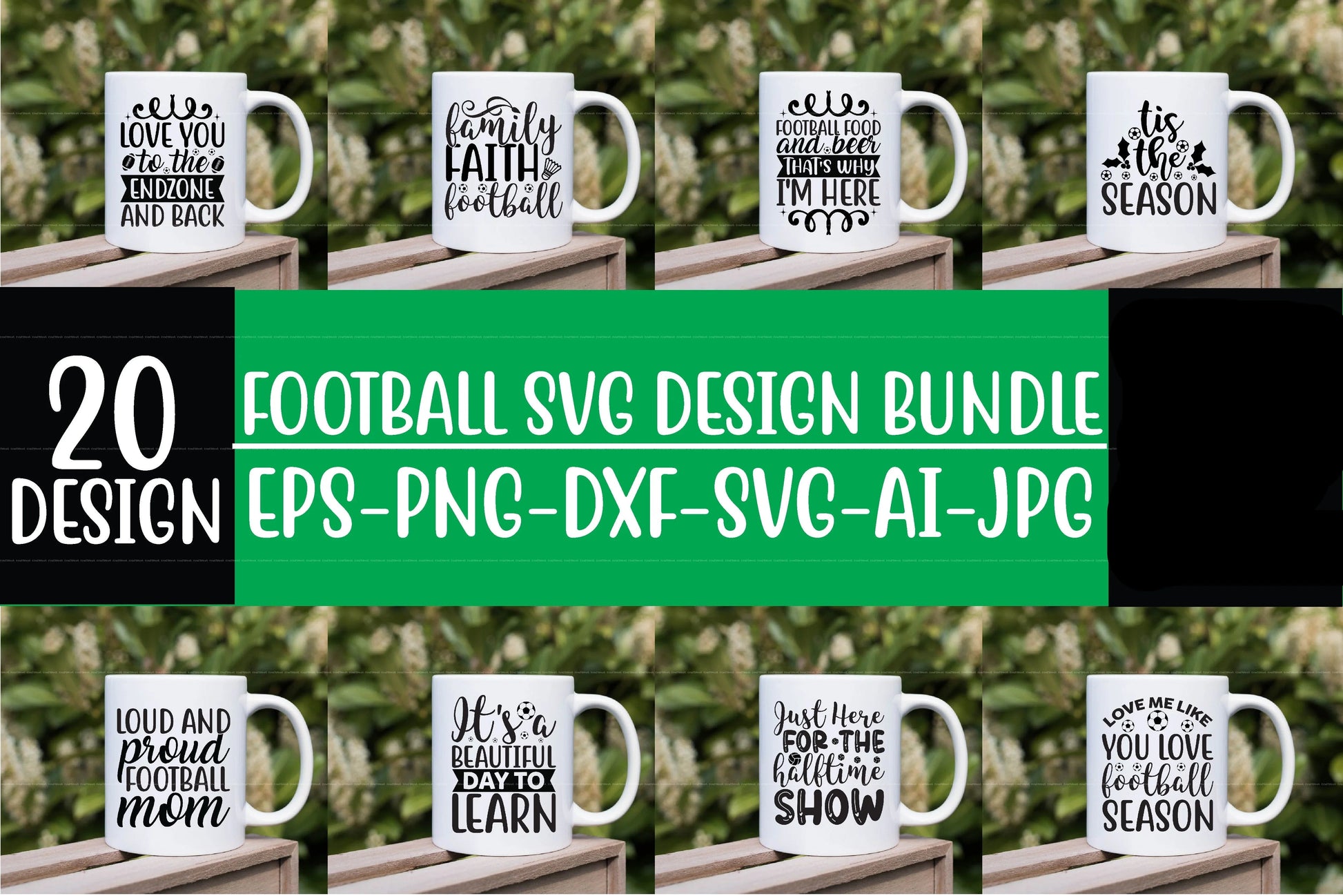 Football Design SVG Bundle - CraftNest - Digital Crafting and Art