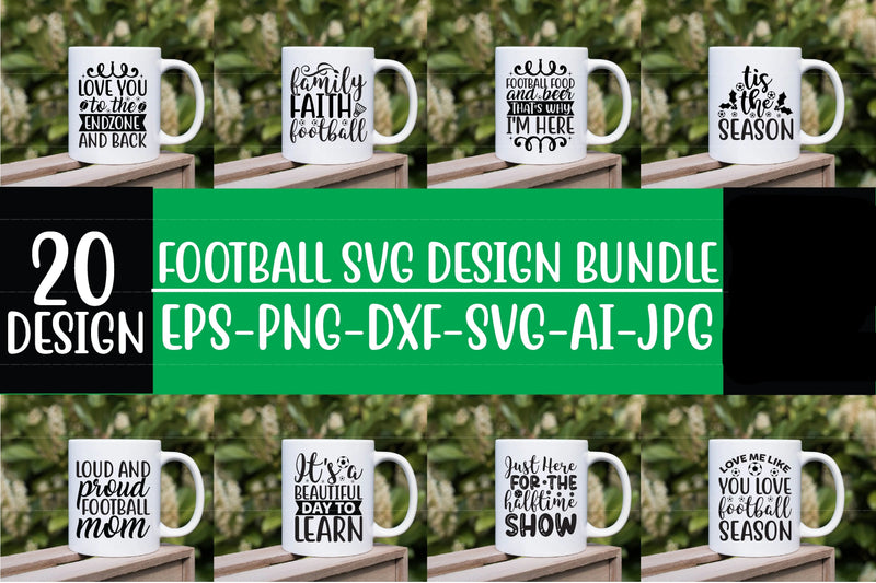 Football Design SVG Bundle - CraftNest - Digital Crafting and Art